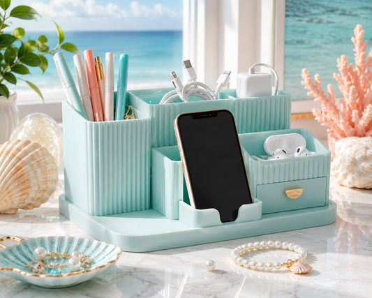 Seafoam Desk Organizer