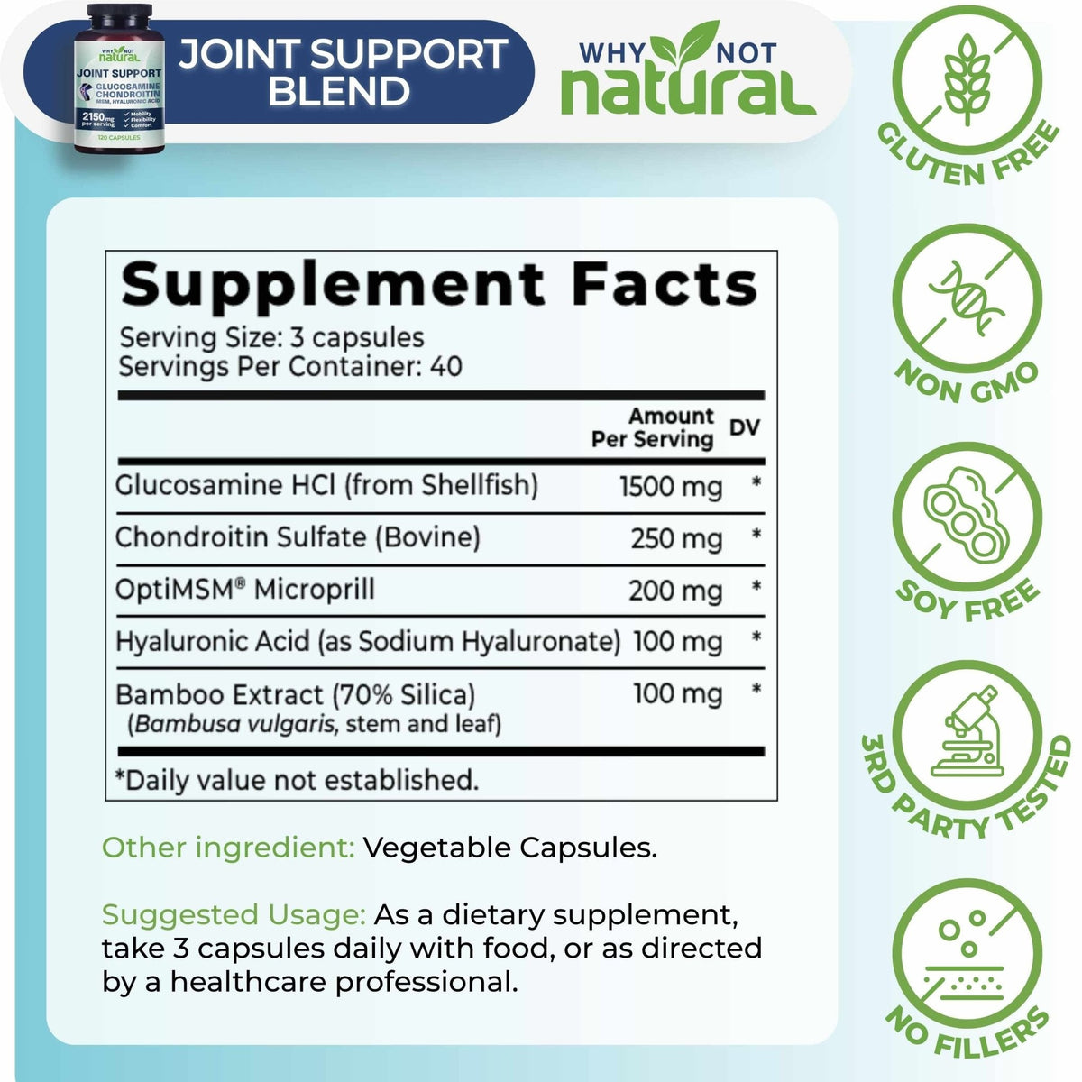 Why Not Natural Joint Support